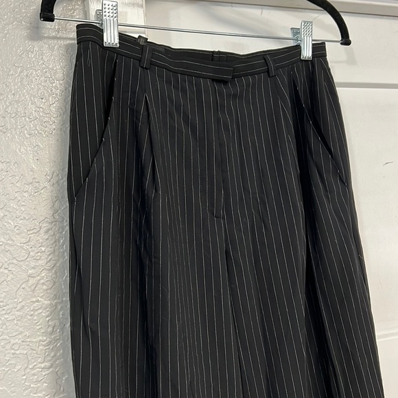 VTG ESCADA WOOL PLEATED STRIPED TROUSERS SIZE 34=4 - Picture 5 of 17